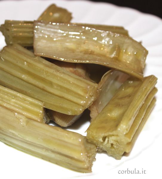 Cardi sottolio, ricetta Cardi sottolio, ricetta