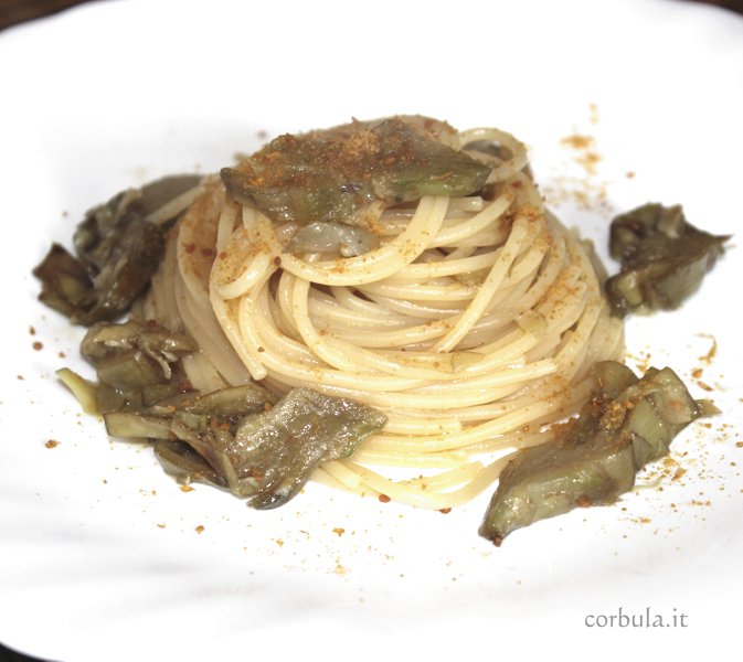 Pasta Carciofi e Bottarga. ricetta Pasta Carciofi e Bottarga. ricetta