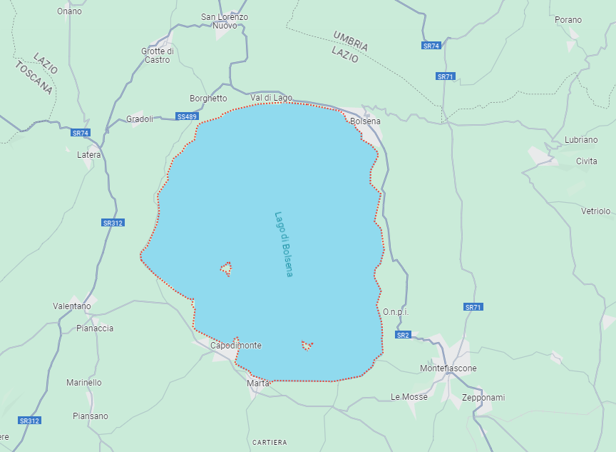 Lago di Bolsena e borghi limitrofi