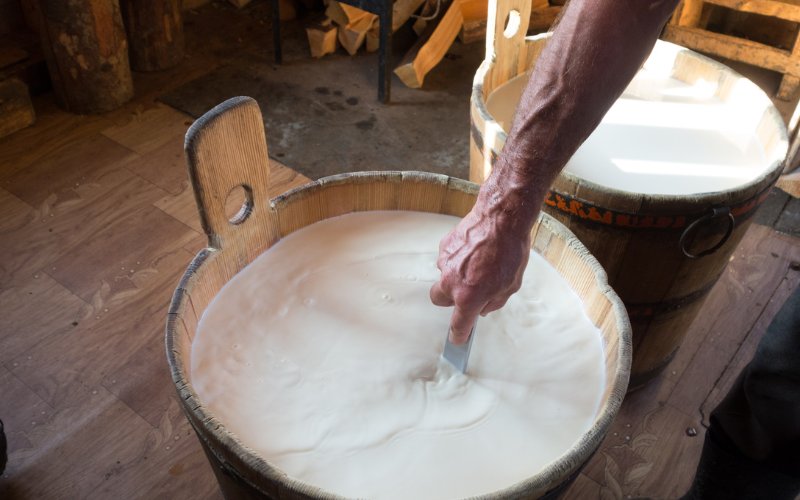 Produzione formaggio artigianale