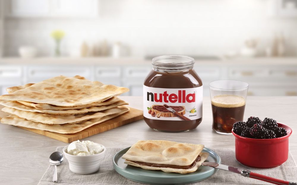 Spianata sarda e nutella