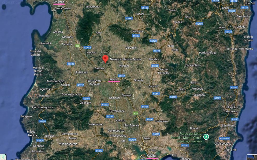 Dove si trova il Nuraghe Genna Maria?