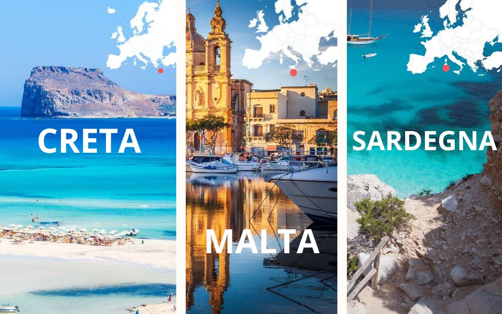 Le isole più autentiche del Mediterraneo: Creta, Malta e Sardegna